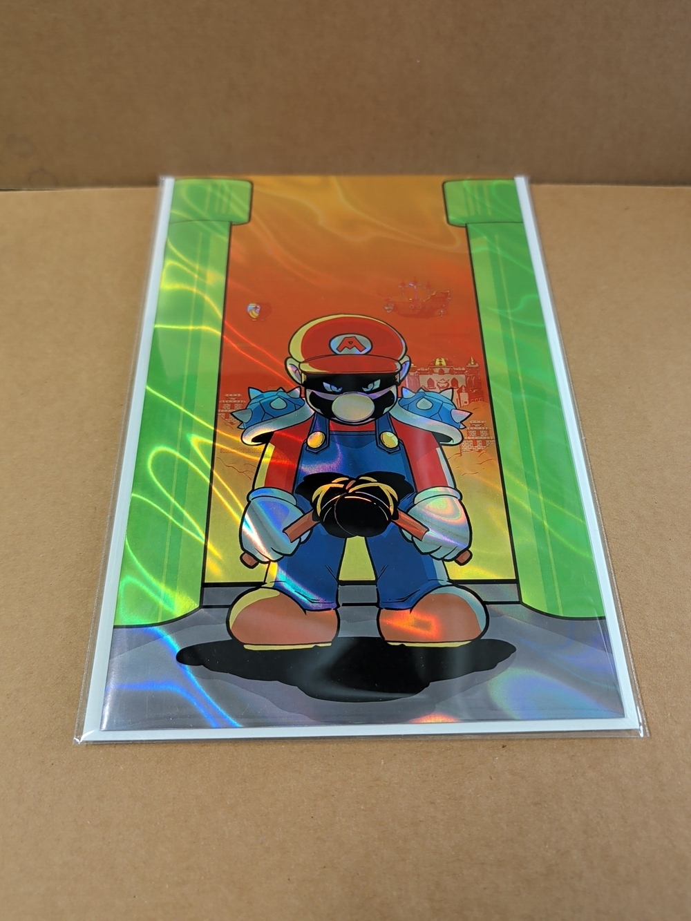 Mario (Absolute Batman Homage) Absolute Mario LAVA FOIL Ltd 30  SOLD OUT COA